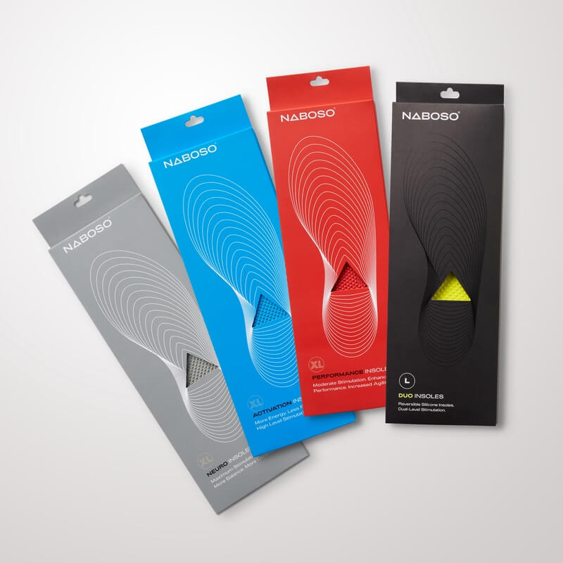 Naboso Insoles, texture, feet